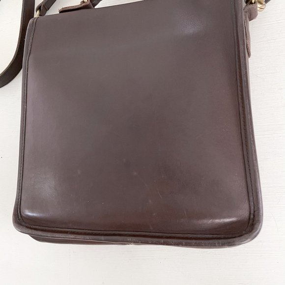 Coach 90s Vintage Brown Leather Station Crossbody Bag 5130 Costa Rica 1999 - Picture 9 of 12